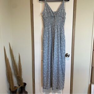 Patrons of peace women maxi romper paisley wide leg Sz L chic beach dinner vacay